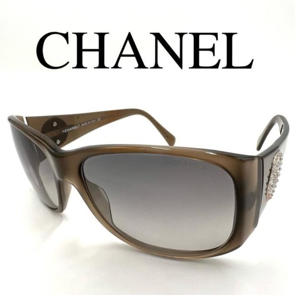 VINTAGE CHANEL Brown Gradient Pearl Cocomark Sunglasses 🕶️✨ - Picture 14 of 16